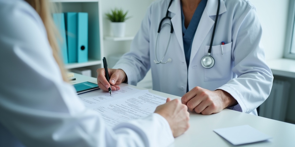 Doctor Filling-Out a Form